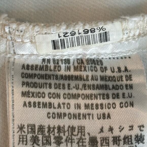 GUESS Los Angeles 1981 White Denim Jacket Women’s XL Stretch Cotton - Picture 10 of 11